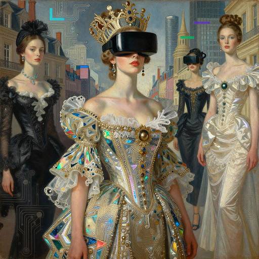 Neo-Rococo Empress in Futuristic Fashion