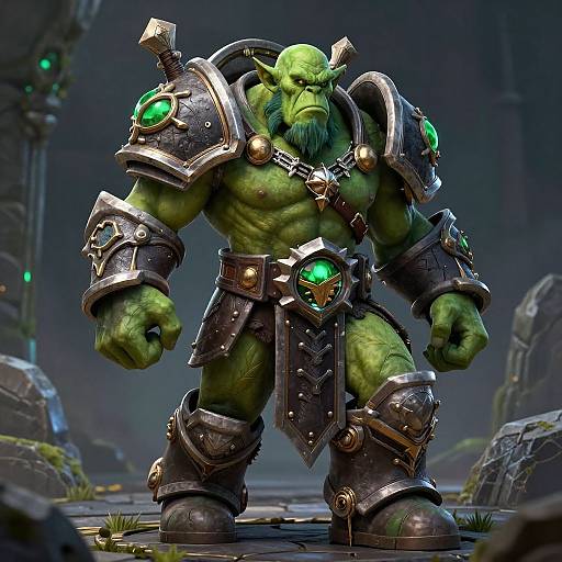 Orc Blademaster Fantasy Art