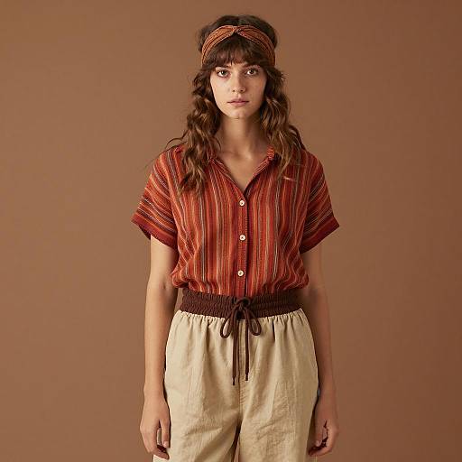 Boho Style Woman in Earth Tones