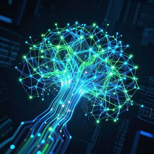 Futuristic Neural Network Visualization