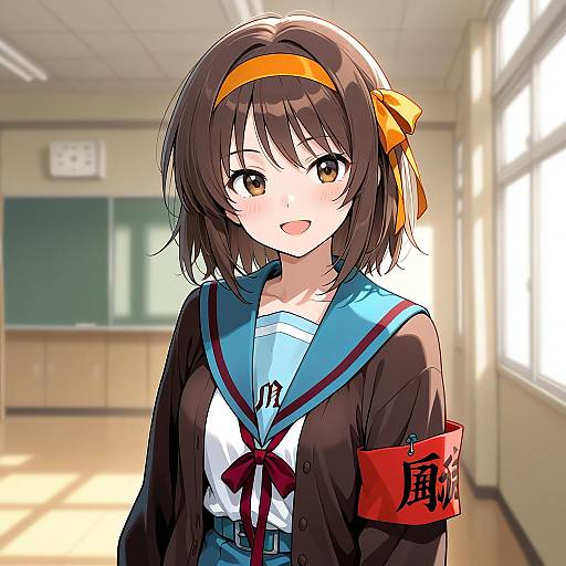 Anime Girl in Kita High School Uniform