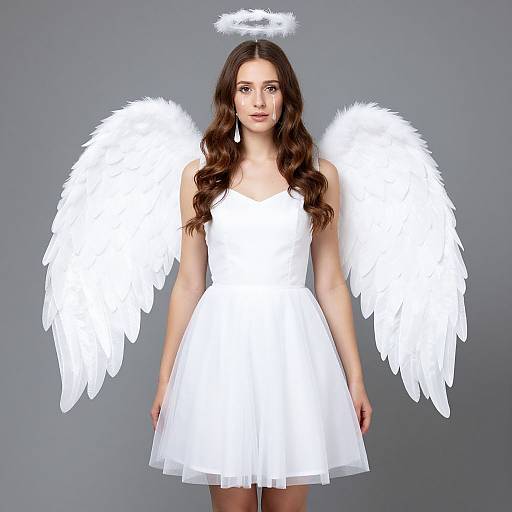 Woman in Weeping Angel Costume