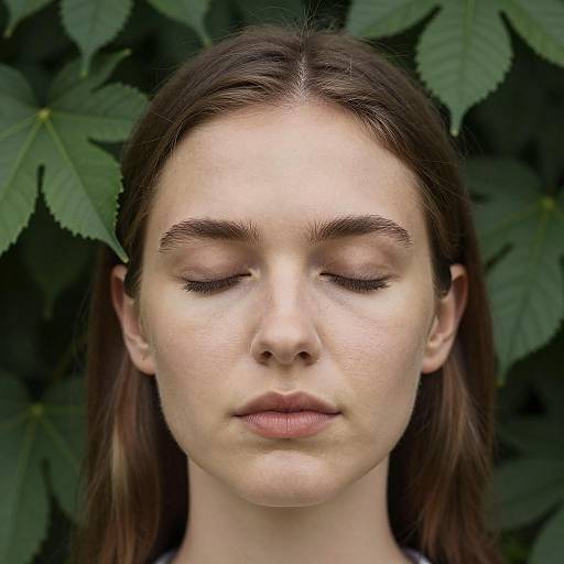 Serene Portrait of Woman in Nature