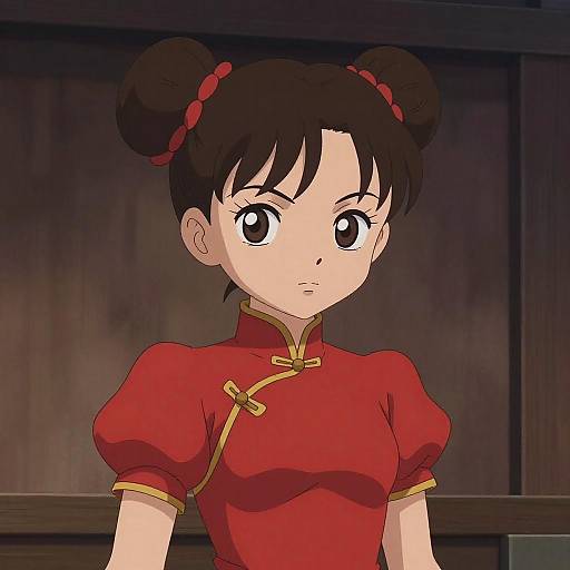 Chun-Li in Gothic Red Dress Portrait