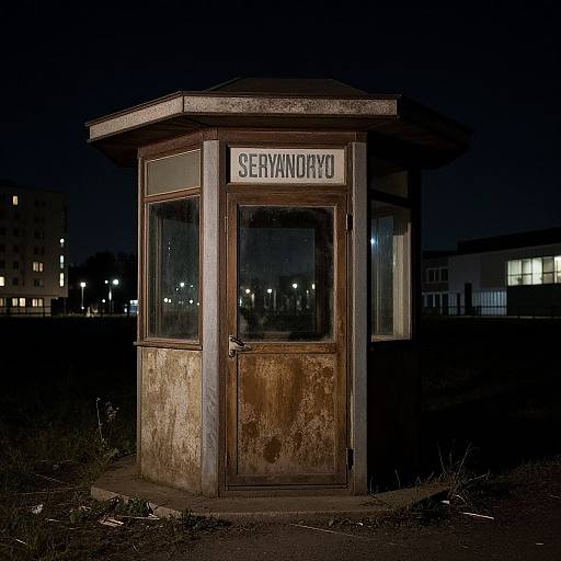 Photograph of a weathered, abandoned 