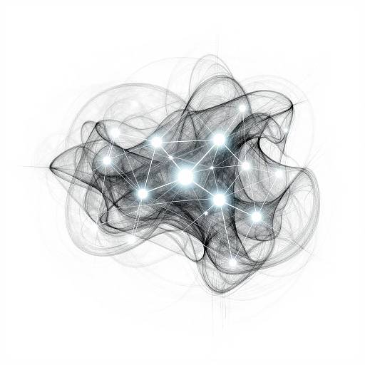 Abstract Neural Network AI Sketch