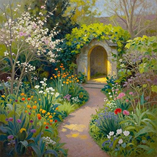 Aerial View of Enigmatic Garden Sanctuary