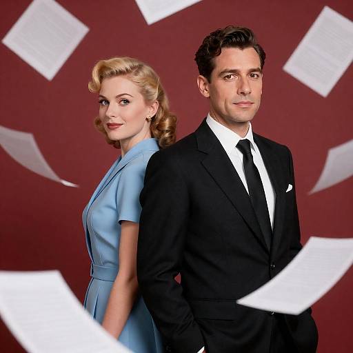 1940s Couple in Classy Attire