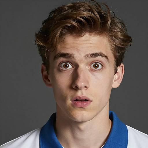 Intense Portrait of a Young Man