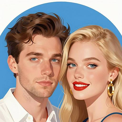 Close-Up Portrait of a Couple