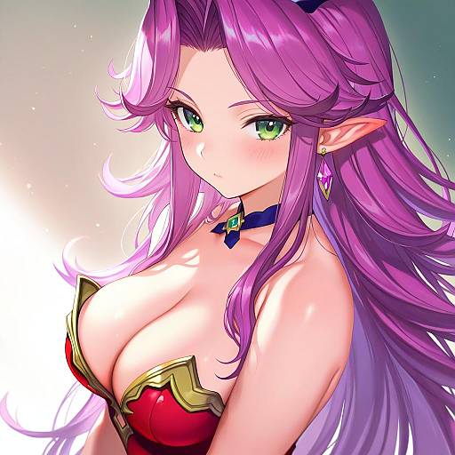 Illustration of Angela (seiken densetsu 3), seiken densetsu in the style of Irua