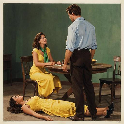 Vintage Movie Poster: Female Jungle Scene