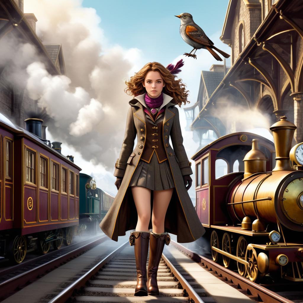 Whimsical Steampunk Hermione Granger Adventure