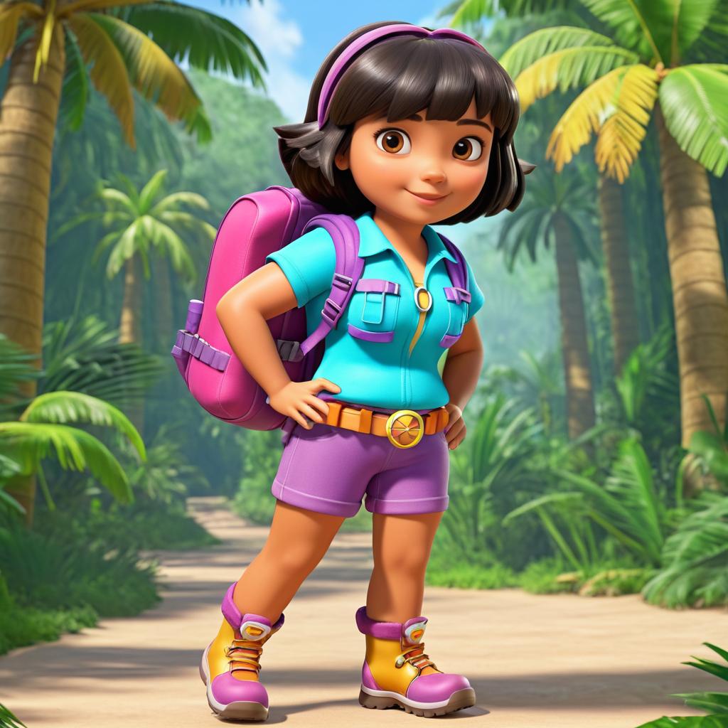 Dora the Explorer Adventurer Character Design