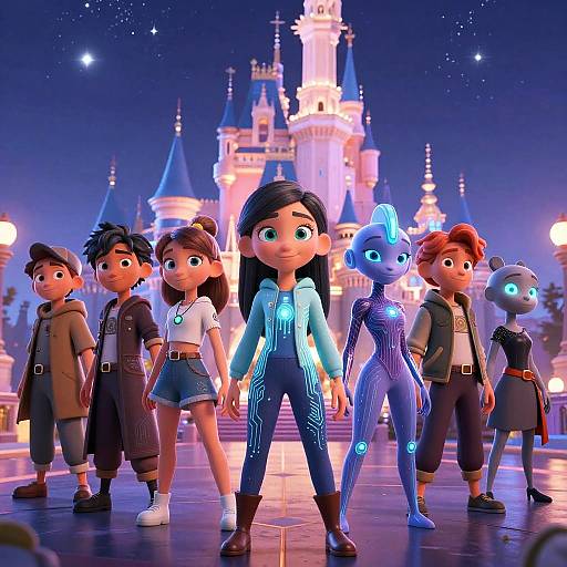 AI-Generated Disney Fantasy Tech Characters