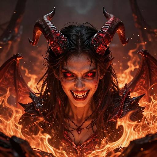 Ultra Realistic Young Demon Girl