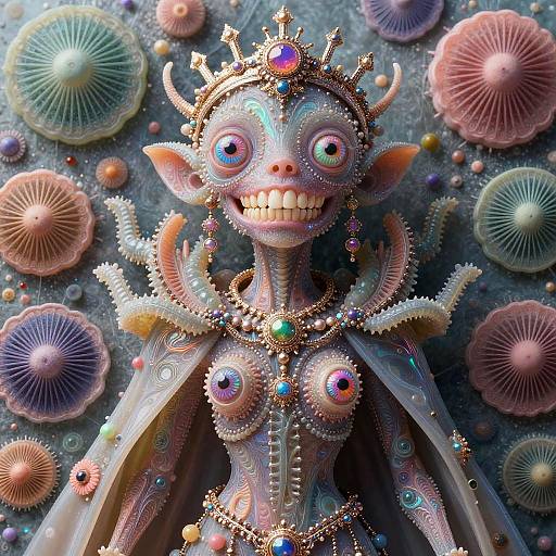 Hyperrealistic Psychedelic Surreal Creature