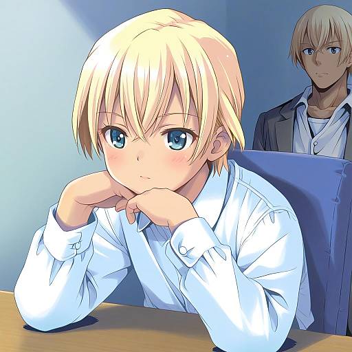 Illustration of Amuro tooru, meitantei conan in the style of Pop (electromagneticwave)