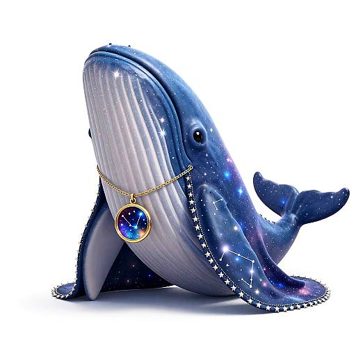 Celestial Whale Pixar Character