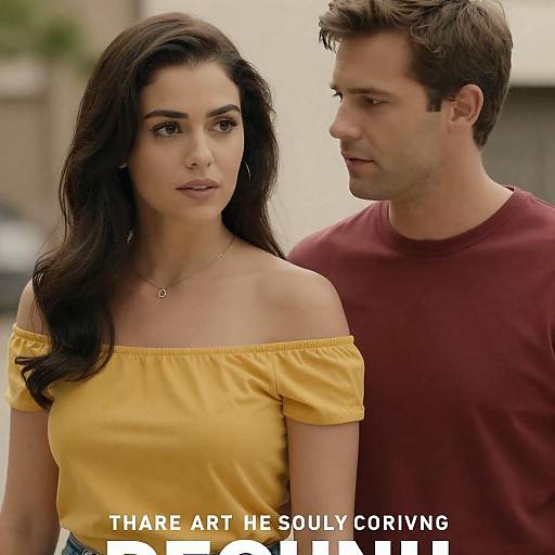 Cinematic Love: A Movie Poster Scene