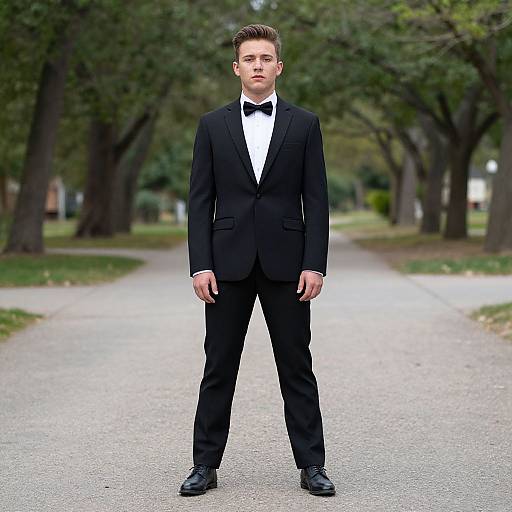 Solo Boy in Costume Outdoors