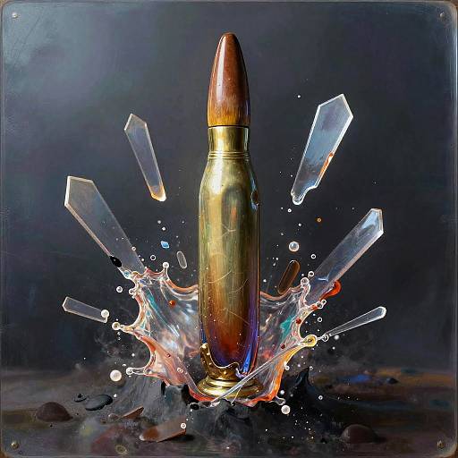 Bullet Shattering Translucent Barrier