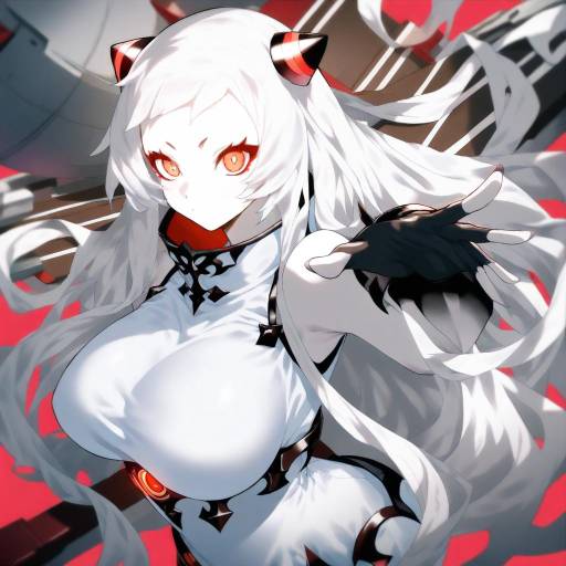 Illustration of Airfield princess, kantai collection in the style of Collagen