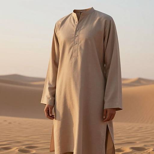 Modern Minimalist Shalwar in Desert