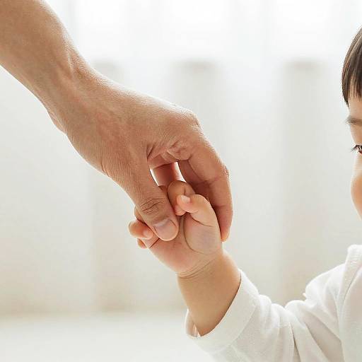 Gentle Touch: Adult and Child Hands