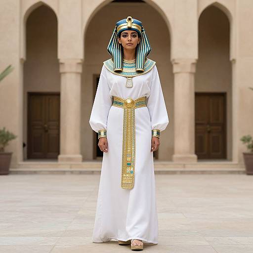 Woman in Authentic Egyptian Costume