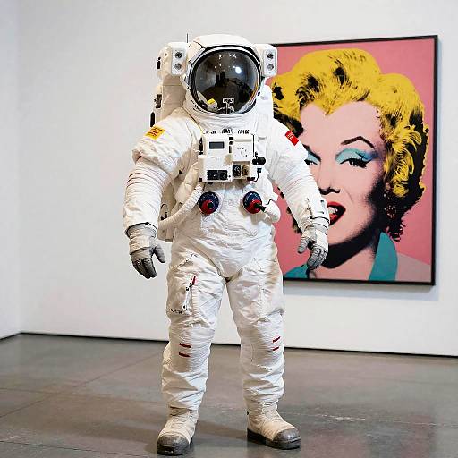 Conceptual Pop Art Astronaut Illustration