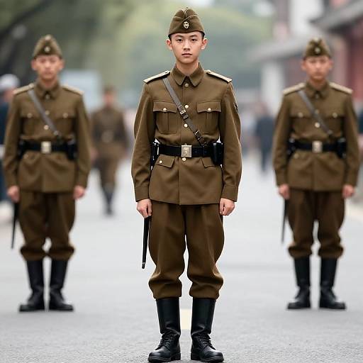 Realistic Historical Soldiers in Uniform