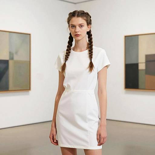Dutch Crown Braid in Art Gallery