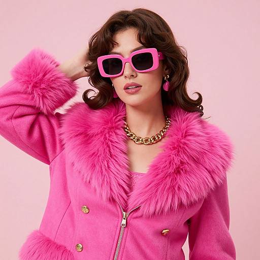 1970s Retro Glam Woman Fashion