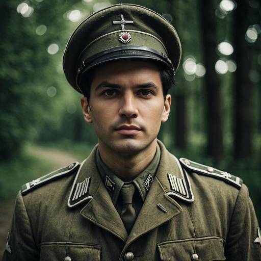 Vintage Soldier Cosplay in Dramatic Lighting
