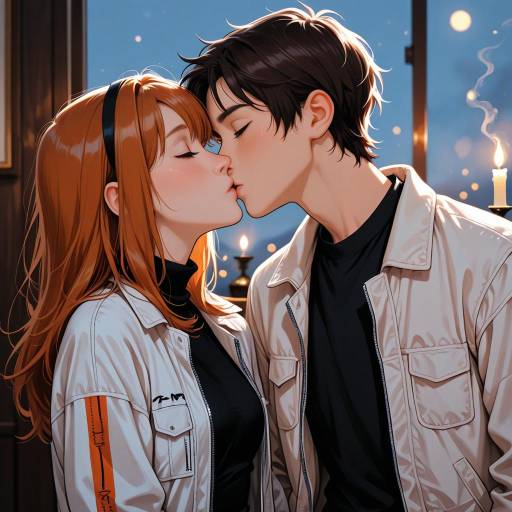 Romantic Dawn Kiss with Adachi Rei