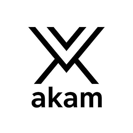Minimalist Black and White Akam Logo