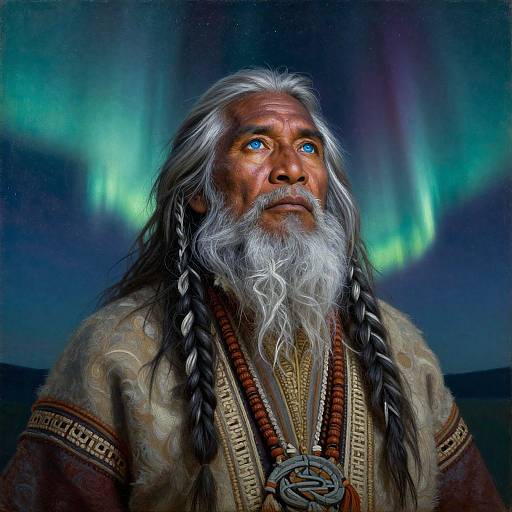 Photorealistic Pacific Islander Shaman Portrait