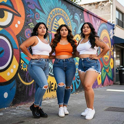 Vibrant Street Fashion with Thick Latinas