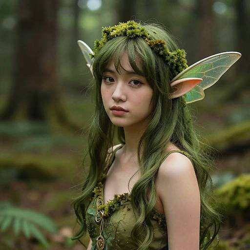 Realistic Feminine Forest Nymph
