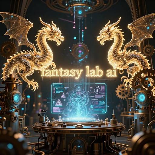Surreal Fantasy AI Magic Lab