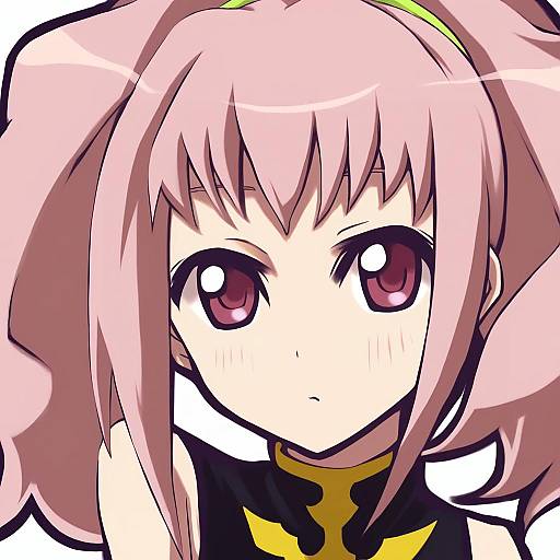 Illustration of Anya alstreim, code geass in the style of Amano kouki