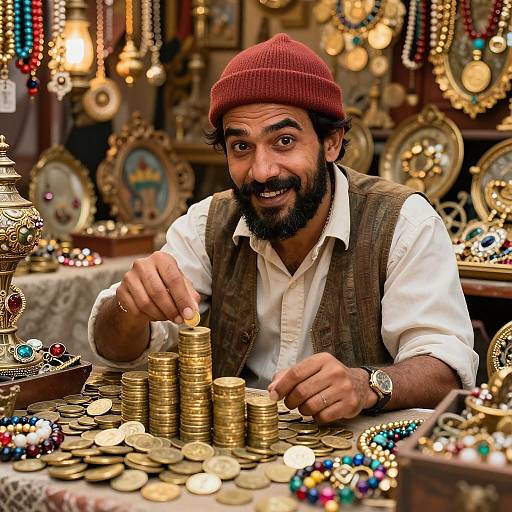 Vintage Marketplace Moneymonger Scene