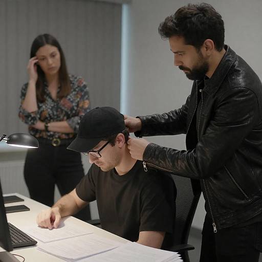 Intense Office Confrontation Scene