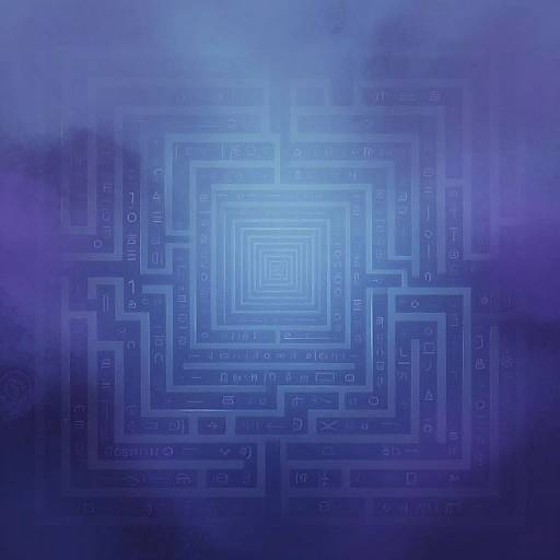 Subliminal Geometric Maze Art