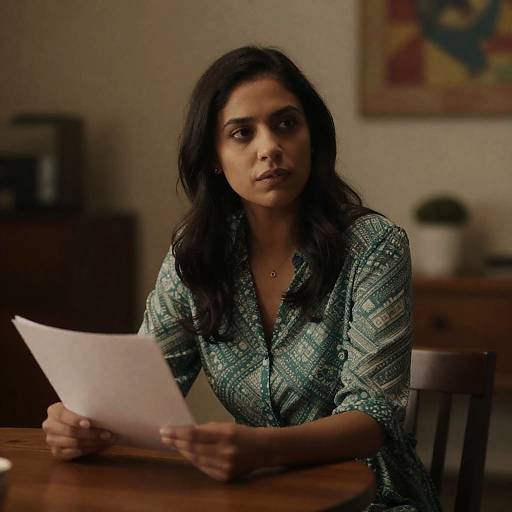 Elegant Woman in Green Dress Portrait