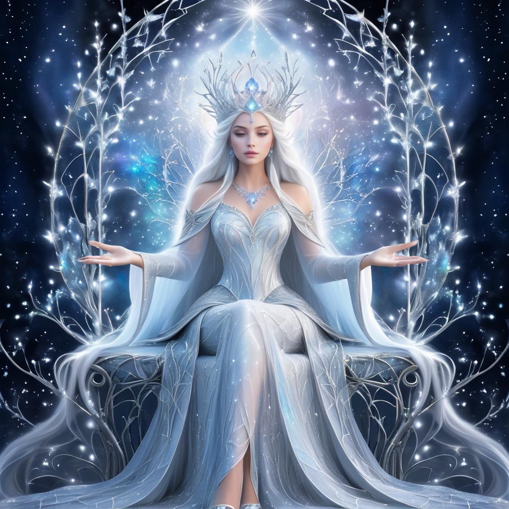 Enchanted Elven Queen in Dreamy Art