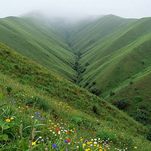 Serene Lush Green Mountain Landscape
