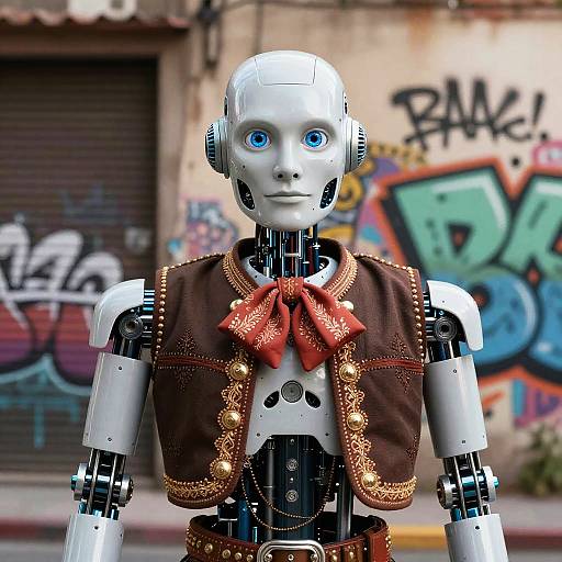 Don Ramon as AI Robot in Mexican Attire