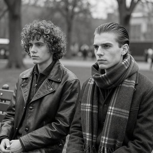 Serious Moments on a Park Bench